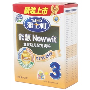 雅士利 能慧金装幼儿配方奶粉3段盒装400g