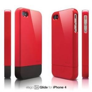 新款韩国Elago S4 Glide iphone 4外壳 彩壳 保护套 红黑亮面