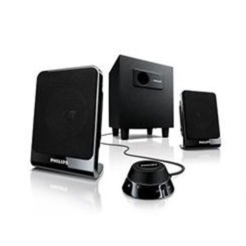 飞利浦Philips2.1音箱SPA1312 黑色2.5英寸低音扬声器线控设计高清图片