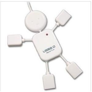 BJ 人形USB HUB 2.0 分线器 小人扩展口 一拖四4口集线器 BFZ