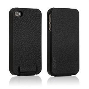 美国IUVO 苹果 Apple iPhone 4S 4 纯手工 复古 翻盖 手机套 尊黑