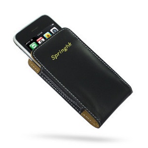 香港Springhk 苹果 iphone 3G/3GS 口袋式保护套 真皮皮套 手机套