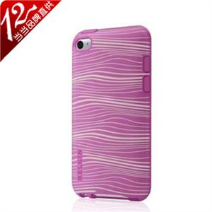 贝尔金 iPod touch 4代 激光图纹硅胶套(粉紫)