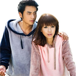 2011秋季新品歌瑞尔百变冬季珊瑚绒连帽情侣休闲家居服睡衣套装