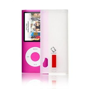 原装香港卡登仕 ipod nano5玲珑套（保护套+膜+支架+包）白色