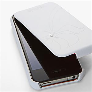 韩国SGP Valencia Swarovski iphone 4 施华洛世奇钻 羊皮套 白