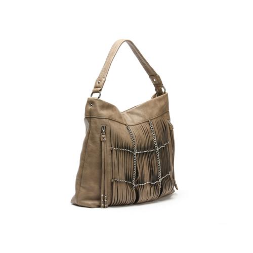 达芙妮摇滚范儿链条流苏超大肩包包 - 当当价格