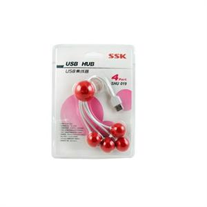 SSK 飚王 樱桃 USB HUB 集线器 USB扩展器 4口HUB SHU019/yxw