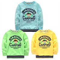 淘气熊 女童卡通熊宝宝连帽夹棉马夹 棉背心