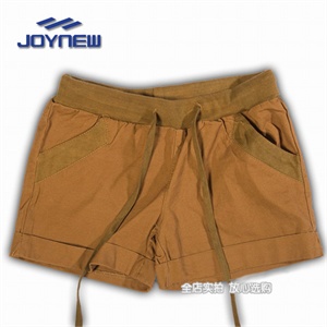 JoyNew 欧单复古系典雅女休闲反脚短裤 WK0014