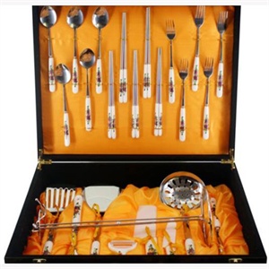 精品 24件套带餐具 厨具陶瓷刀 厨房刀具 厨房餐具 水果刀 菜刀