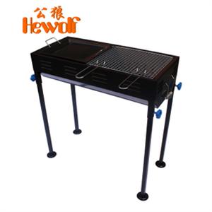 王道 公狼户外烧烤用具大号便携烧烤炉烧烤架木炭烤肉架