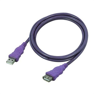 【当当自营】 MillionWell 金佳佰业 高速USB2.0 紫色延长线 1.5米 AM/AF