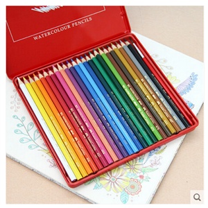 德国辉柏嘉24色水溶性彩色铅笔 铁盒装 辉柏嘉铅笔 FABER-CASTELL