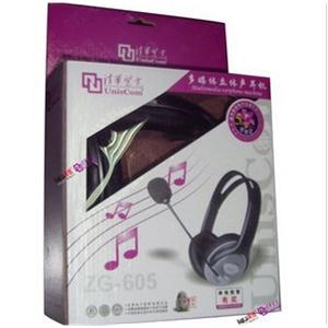 清华紫光 多煤体立体声耳机ZG-605MV 麦克风耳机