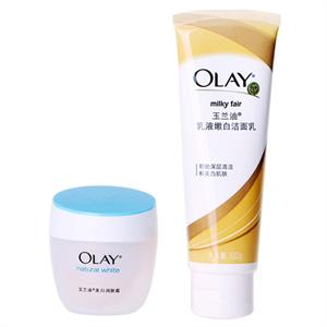 Olay玉兰油 健康嫩白系列套装（玉兰油美白润肤霜50g+玉兰油乳液嫩白洁面乳100g)