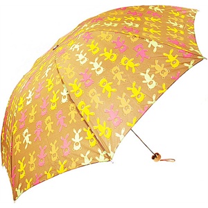 [当当自营]宝丽姿 313F碰击布印花晴雨两用三折钢伞咖啡色