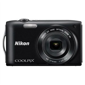 【当当自营】 Nikon尼康 COOLPIX S3300 便携数码相机 黑色（1602万像素 3寸屏 6倍光变）