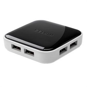【当当自营】贝尔金（BELKIN） 台式高速四口集线器带USB2.0 电源支持 F4U020zh