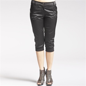 【品牌直供】CORONA 黑色简约中裤女裤七分裤 1321309