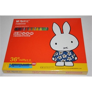 晨光36色丝滑油画棒内赠油画棒专用削笔器FGM90059-36支一盒