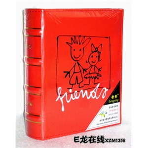 靓影 高档皮面相册 3R/5寸相册 200张黑色内芯插袋相册 手牵手