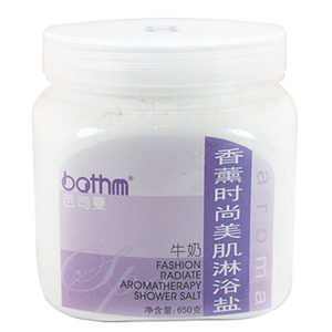 芭司曼 香薰时尚美肌淋浴盐（牛奶）650g