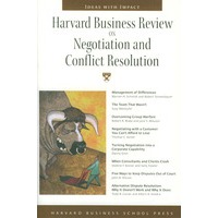 HBR ON NEGOTIATION N CONFLICT RESOLUTION（哈佛商业评论－谈判与解决冲突）
