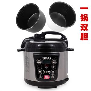 SKG A407B新品4L微电脑电压力锅 一锅双胆 营养全能 正品全国联保