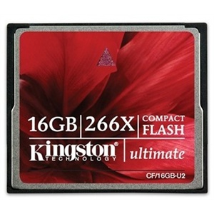 金士顿 16GB 266X CF存储卡（CF/16GB-U2）金士顿 16G CF