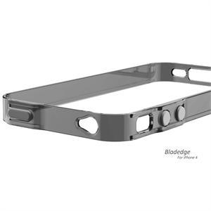 英国Pinlo BLADEdge iPhone 4 超薄 尼龙 保护框 Bumper 灰色透明
