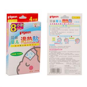 贝亲婴儿退热贴4片装（8小时降温）PA01*2盒 家中常备