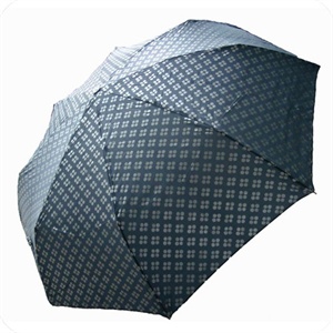 酷波德三折灰蓝幸运点晴雨伞500-R