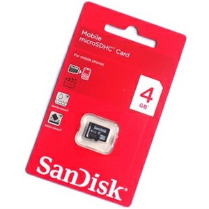 【泰龙吉】SanDisk/闪迪TF 4G class4 MicroSDHC手机内存卡