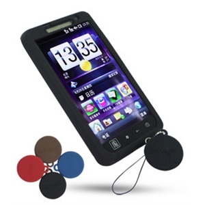 香港 Springhk HTC T9188 电信 天玺 硅胶套 手机套 送屏擦 黑色