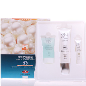 京润珍珠 珍珠美白防晒露SPF25套装60g(1*3)