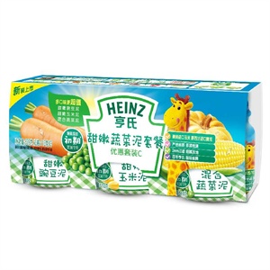 亨氏 优惠套装一阶段(4-24个月）113G*3瓶/组