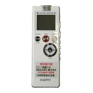 Sanyo 三洋录音笔 PS500RM 1G 三洋500 白色