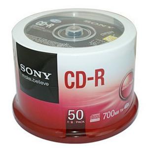 SONY cd光盘 索尼cd刻录盘 SONY 索尼 CD 光盘 48x 50片 yjx