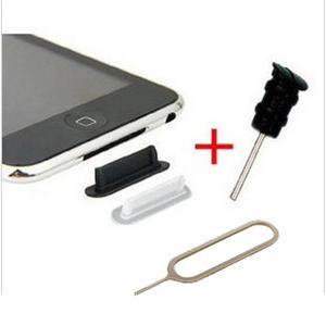 ipad iphone 3G 3GS 4G ipod 通用取卡针+防尘塞apple 苹果 3件套