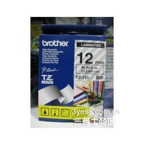 兄弟（brother） TZ-131 12MM透明底黑字 原装标签纸