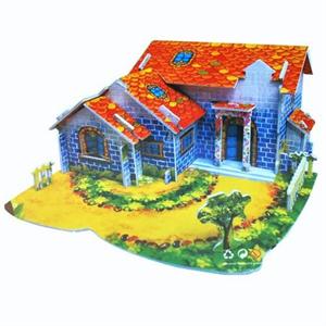 我顶 大号3D立体拼图模型-农家小院 516