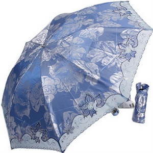 2012年新款 天堂伞 防紫外线 防晒 晴雨伞 347E名媛缎绣6号蓝