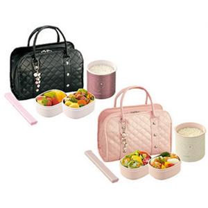 日本象印不锈钢保温饭盒/便当盒 SZ-EA03-PA/BA 双色送拎包