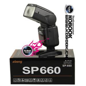 沃龙闪光灯 SP-660 液晶屏 金属热靴 尼康 通用型送柔光罩Y
