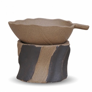 【大彬堂】茶具 段泥树桩茶漏1305