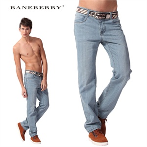 【Baneberry】2012新款休闲水洗做旧合身版牛仔裤5301023