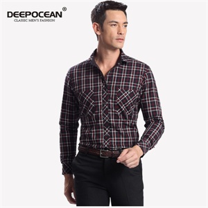 DeepOcean深海 新品 加厚保暖双层两面穿男士休闲夹克式衬衫 四款