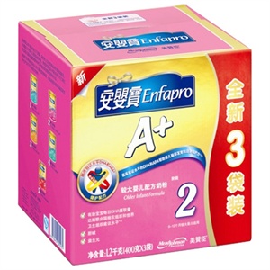 美赞臣 安婴宝A+奶粉2段400g*3（新品上市）