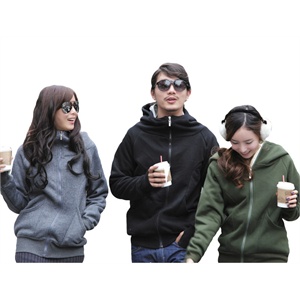 星琦舞韩版加厚抓绒情侣卫衣 加厚卫衣男 女卫衣XNR8103